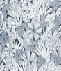 A-Street Prints Bannon Blue Leaves Wallpaper