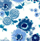 A-Street Prints Essie Painterly Floral Blue Wallpaper