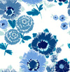 A-Street Prints Essie Blue Painterly Floral Wallpaper