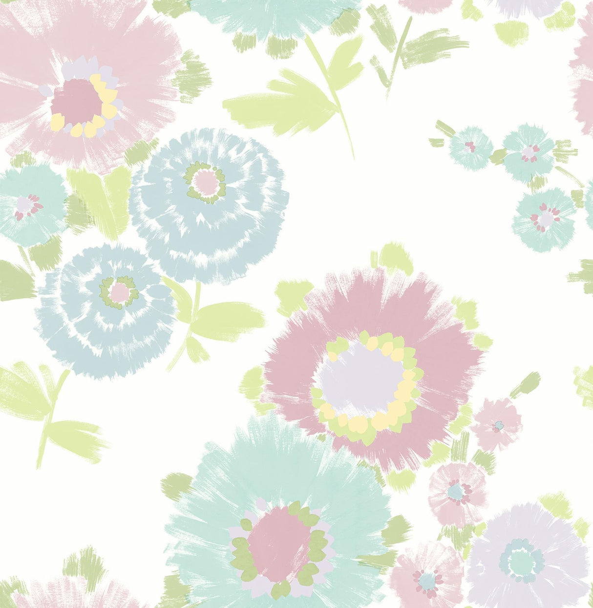 A-Street Prints Essie Pastel Painterly Floral Wallpaper