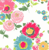 A-Street Prints Essie Pink Painterly Floral Wallpaper