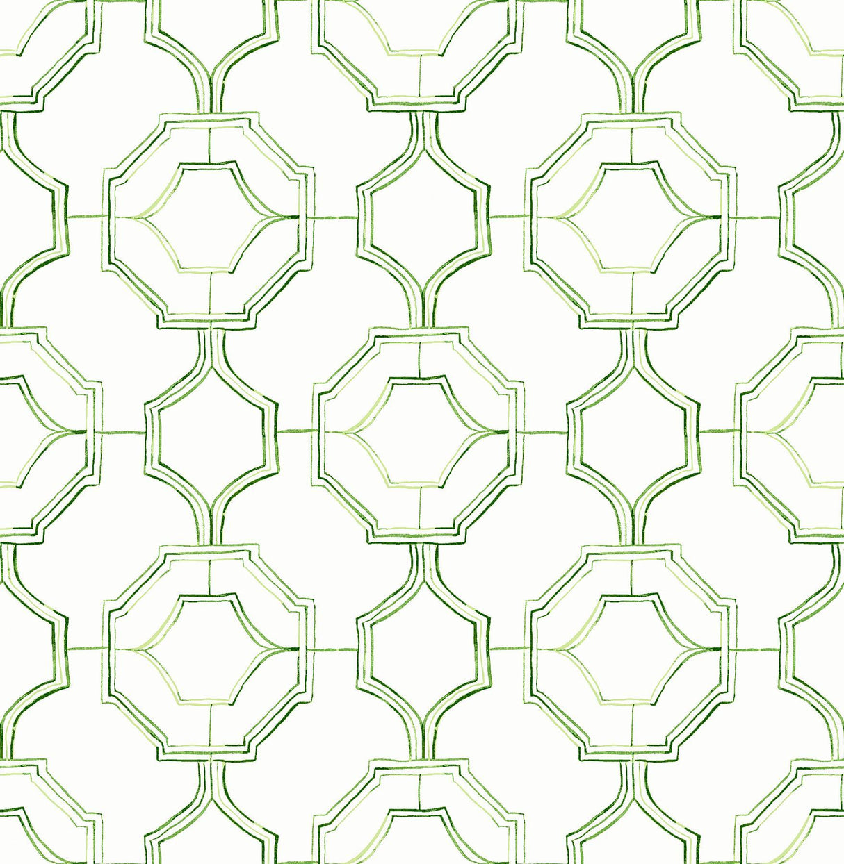 A-Street Prints Gallina Green Trellis Wallpaper