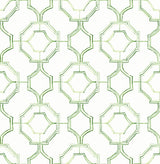 A-Street Prints Gallina Green Trellis Wallpaper
