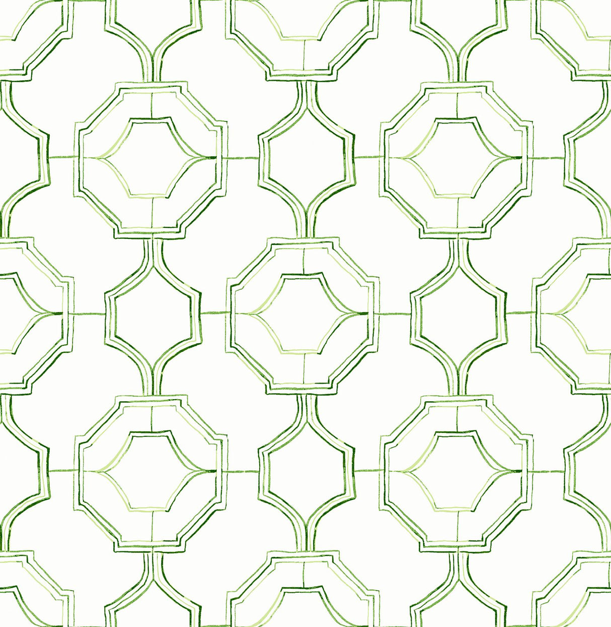 A-Street Prints Gallina Trellis Green Wallpaper