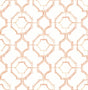 A-Street Prints Gallina Orange Trellis Wallpaper