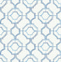 A-Street Prints Gallina Blue Trellis Wallpaper