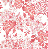 A-Street Prints Irina Coral Floral Blooms Wallpaper