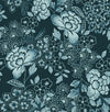 A-Street Prints Irina Navy Floral Blooms Wallpaper