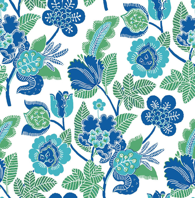 A-Street Prints Jana Green Jacobean Wallpaper