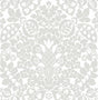 A-Street Prints Marni Grey Fruit Damask Wallpaper
