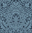 A-Street Prints Marni Navy Fruit Damask Wallpaper