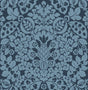 A-Street Prints Marni Navy Fruit Damask Wallpaper