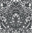A-Street Prints Marni Black Fruit Damask Wallpaper