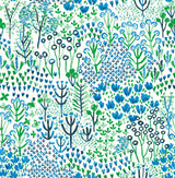 A-Street Prints Chilton Wildflowers Blue Wallpaper