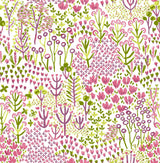 A-Street Prints Chilton Pink Wildflowers Wallpaper