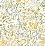 A-Street Prints Chilton Yellow Wildflowers Wallpaper
