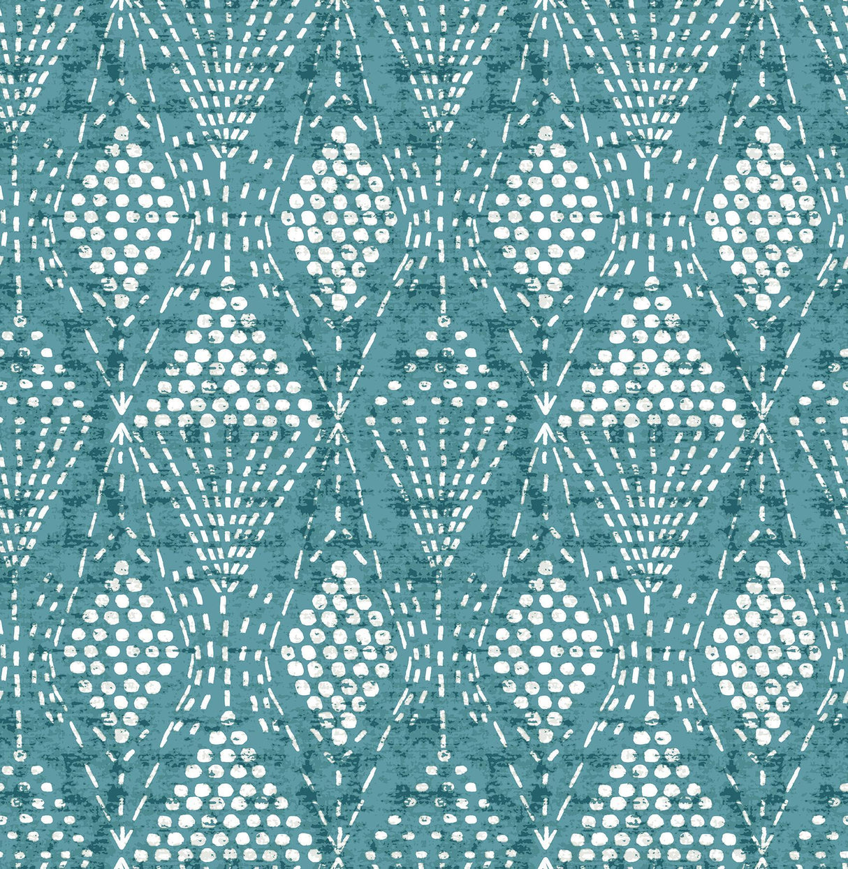 A-Street Prints Grady Teal Dotted Geometric Wallpaper