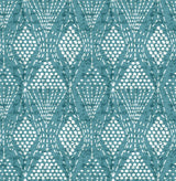 A-Street Prints Grady Dotted Geometric Teal Wallpaper