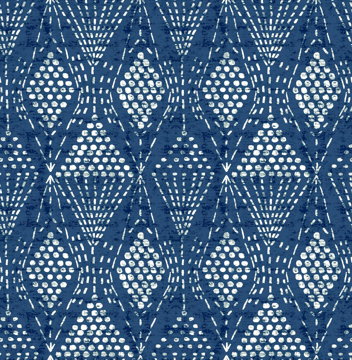 A-Street Prints Grady Blue Dotted Geometric Wallpaper