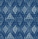 A-Street Prints Grady Blue Dotted Geometric Wallpaper