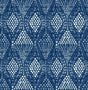 A-Street Prints Grady Blue Dotted Geometric Wallpaper