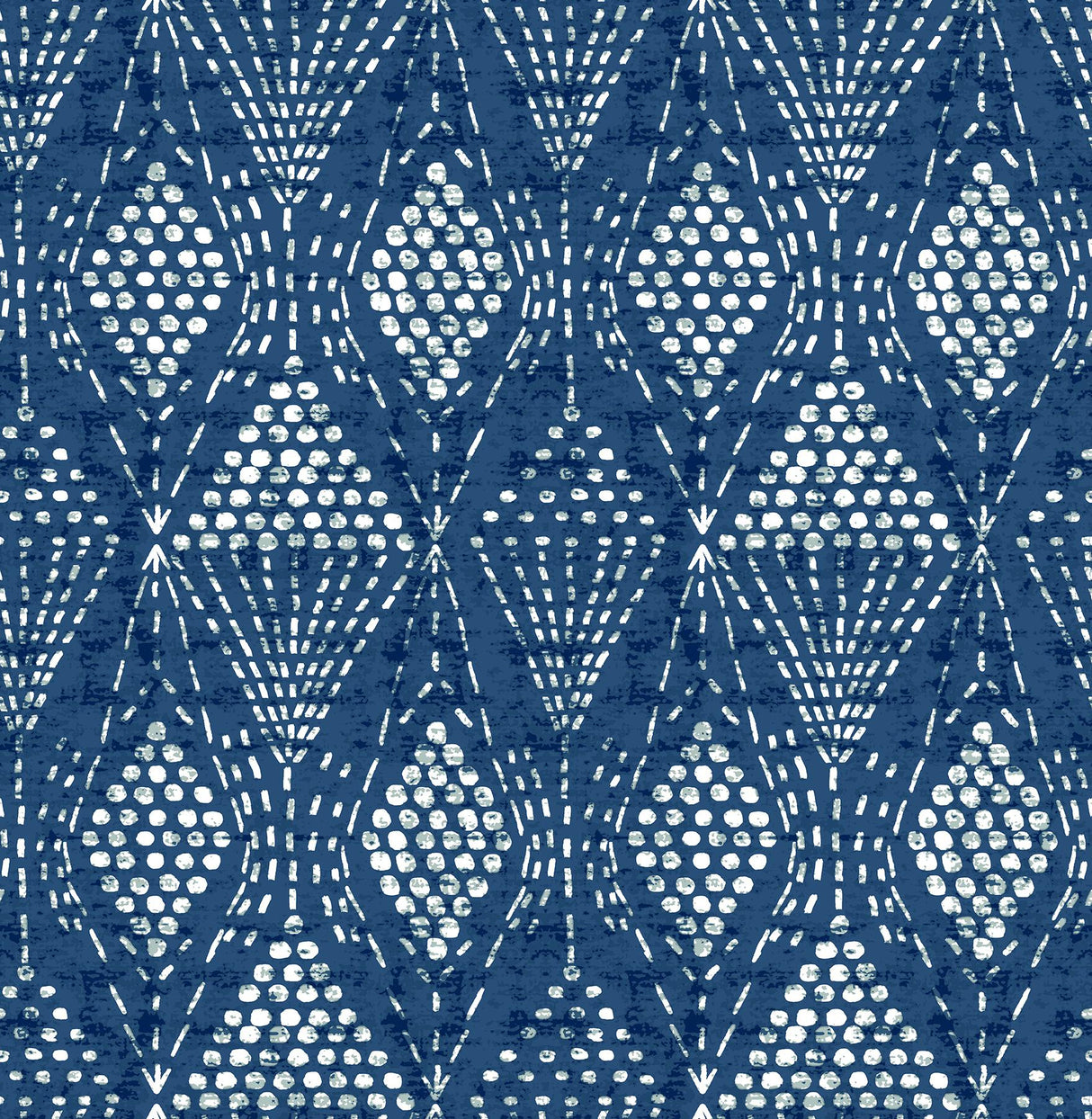 A-Street Prints Grady Dotted Geometric Blue Wallpaper
