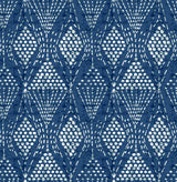 A-Street Prints Grady Dotted Geometric Blue Wallpaper