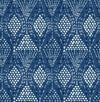 A-Street Prints Grady Blue Dotted Geometric Wallpaper