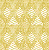 A-Street Prints Grady Yellow Dotted Geometric Wallpaper