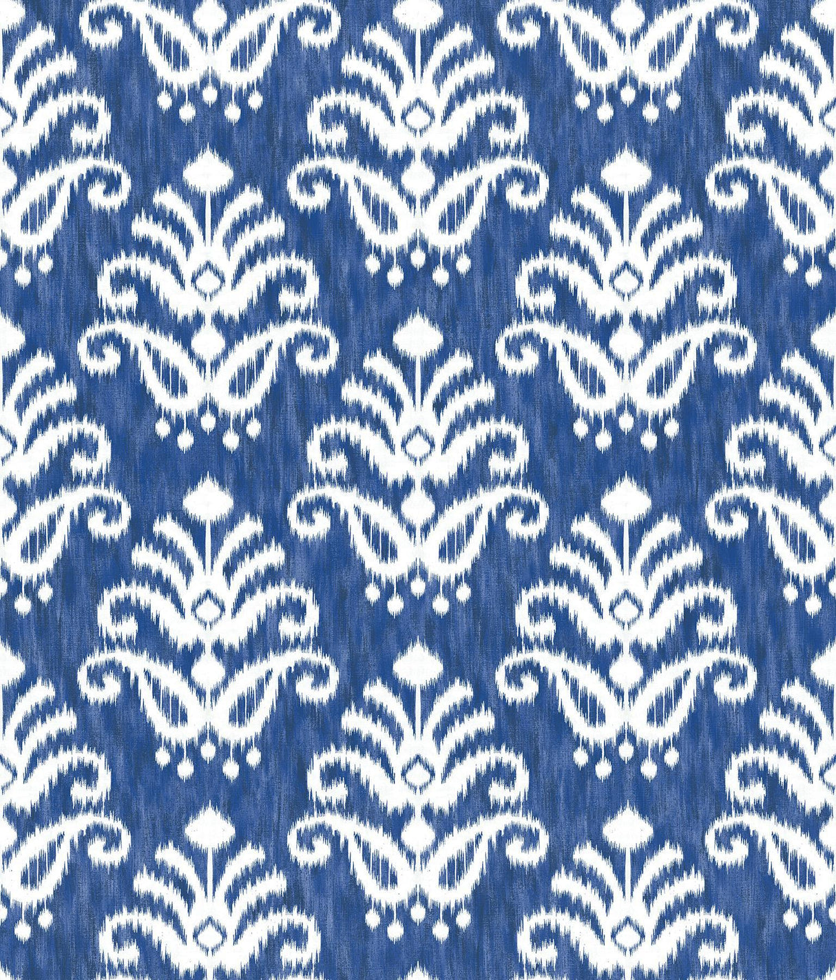 A-Street Prints Keaton Blue Medallion Wallpaper