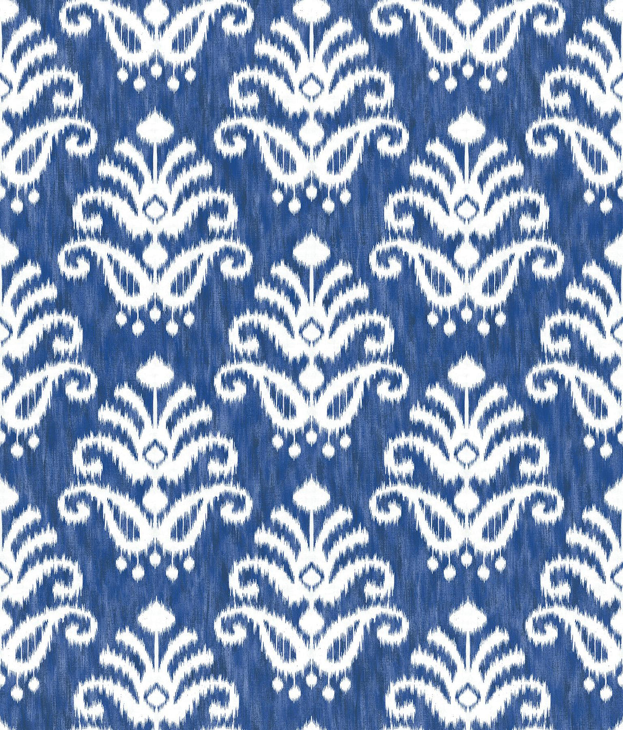 A-Street Prints Keaton Medallion Blue Wallpaper