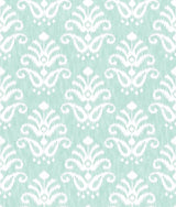A-Street Prints Keaton Aqua Medallion Wallpaper