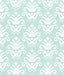 A-Street Prints Keaton Aqua Medallion Wallpaper
