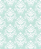 A-Street Prints Keaton Medallion Aqua Wallpaper