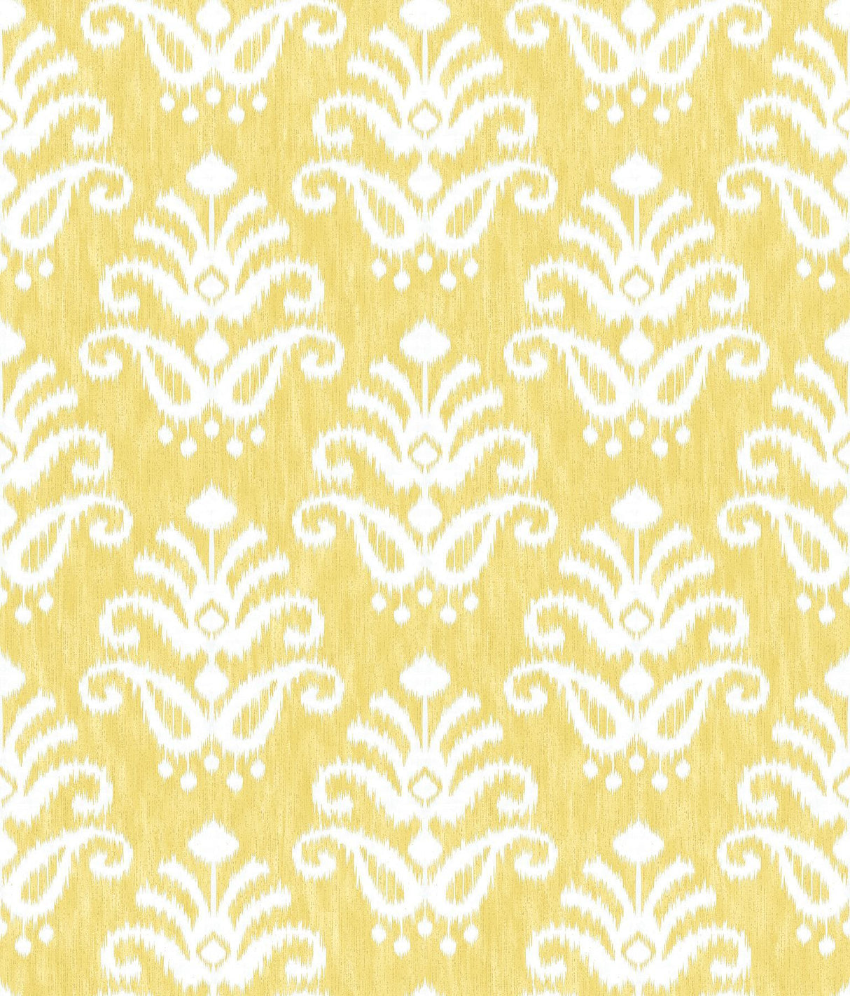 A-Street Prints Keaton Yellow Medallion Wallpaper