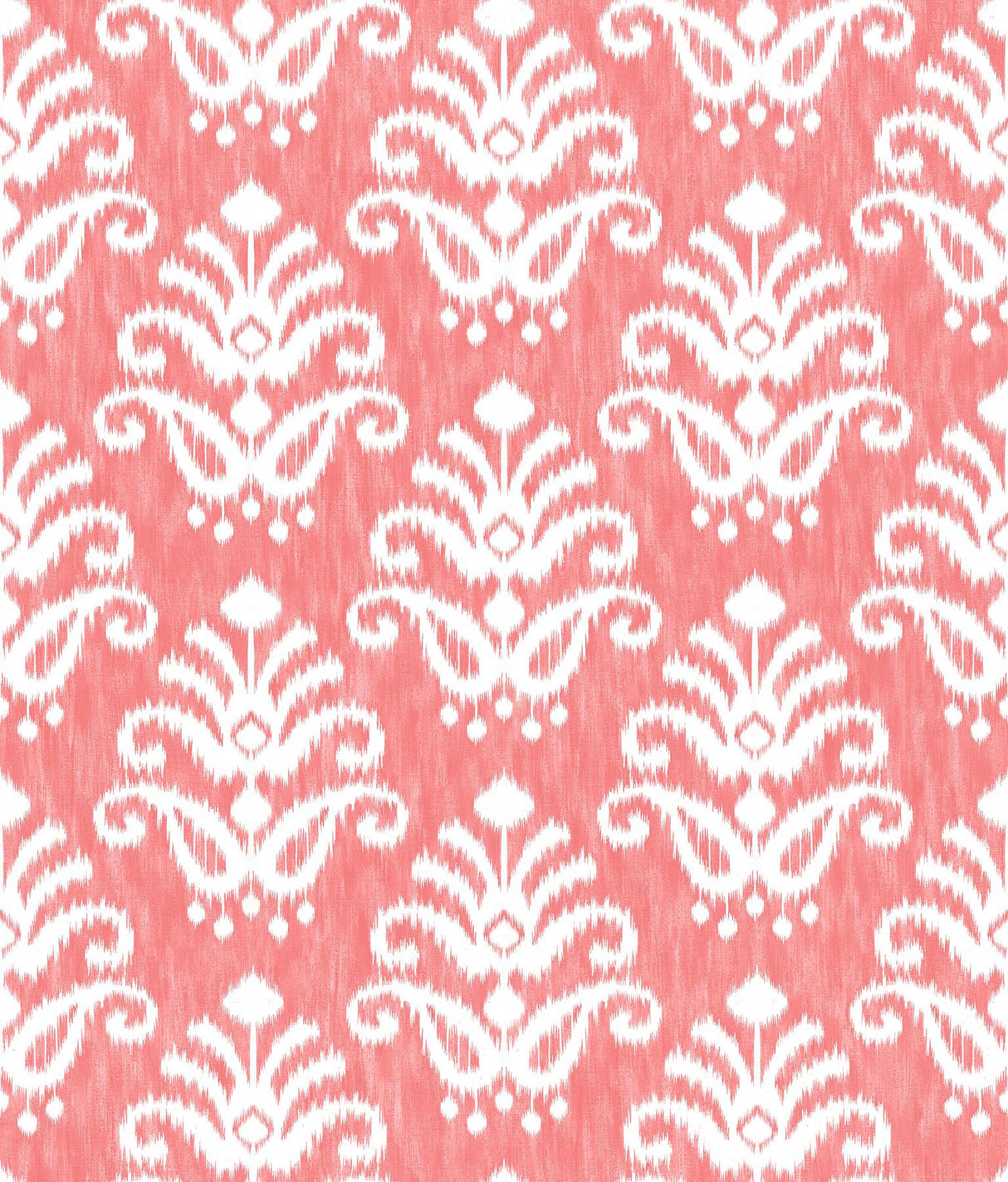 A-Street Prints Keaton Medallion Coral Wallpaper