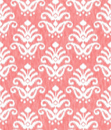 A-Street Prints Keaton Medallion Coral Wallpaper