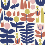 Brewster Home Fashions A Bit Of Folk Peel & Stick Red Wallpaper