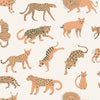 Brewster Home Fashions Tangerine Kitty Kitty Peel & Stick Wallpaper