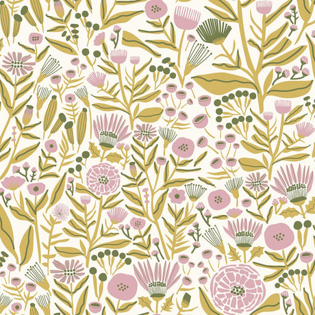 Brewster Home Fashions Marigold Forest Peel & Stick Yellow Wallpaper
