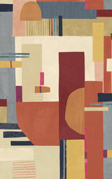 Brewster Home Fashions Rhodes Blocs Red Wallpaper