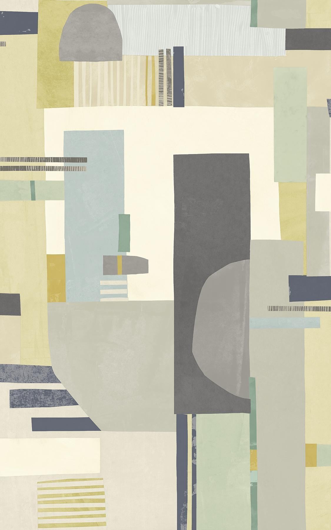 Brewster Home Fashions Rhodes Neutral Blocs Wallpaper