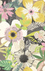 Brewster Home Fashions Janis Mustard Floral Riot Wallpaper