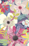 Brewster Home Fashions Janis Raspberry Floral Riot Wallpaper