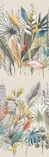 Brewster Home Fashions Sierra Neutral Urban Tropic Wallpaper