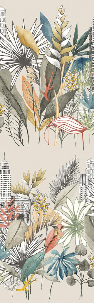 Brewster Home Fashions Sierra Urban Tropic Neutral Wallpaper