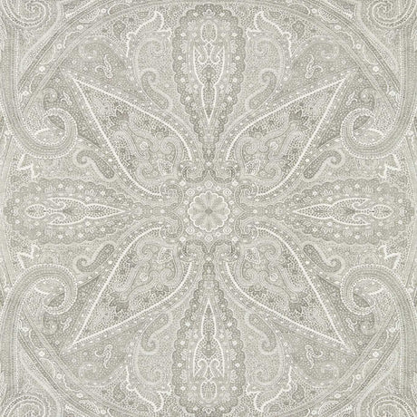 Zoffany Grand Paisley Silver Wallpaper