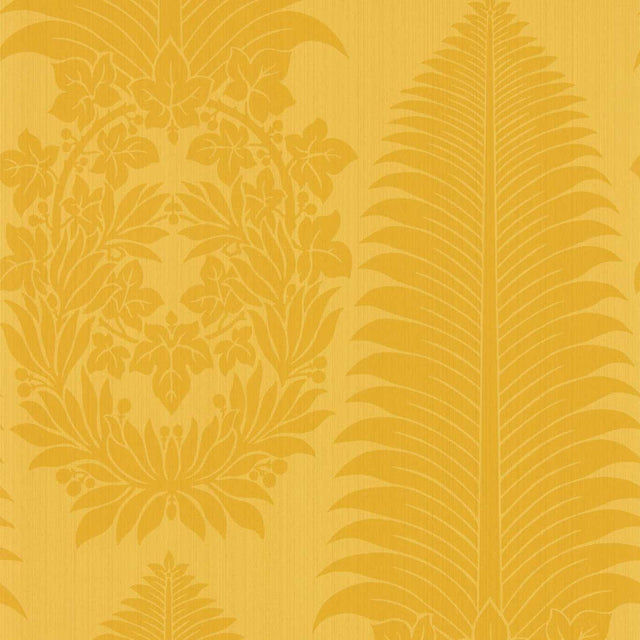 Zoffany Marsden`s Palm Damask Tigers Eye Wallpaper