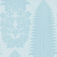 Zoffany Marsden`s Palm Damask Blue Stone Wallpaper