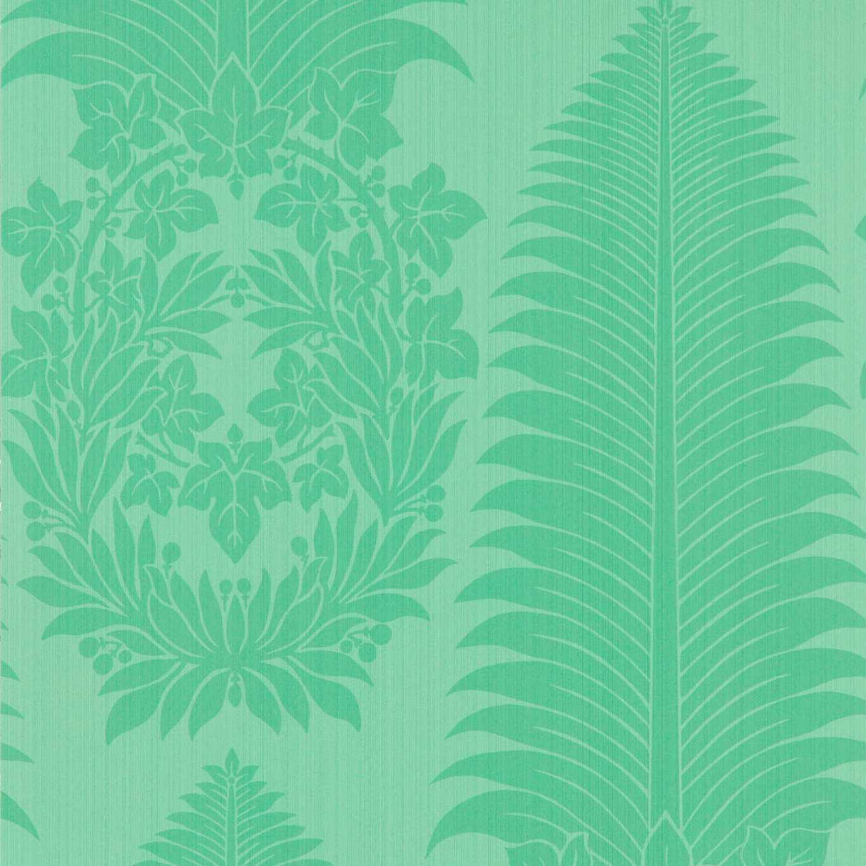 Zoffany Marsden`s Palm Damask Pale Poison Wallpaper